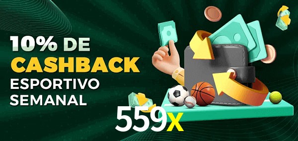 10% de bônus de cashback na 559x